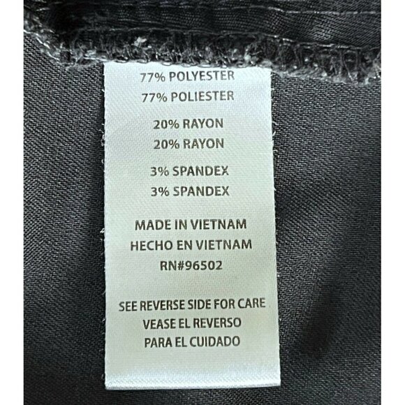 Healing Hands Purple Label Womens M  2167 Jane Gray Two Pocket Y-Neck Scrub Top - Picture 6 of 8